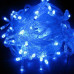 Гирлянда светодиодная яркая 300LED 15 метров UTL прозрачный провод 8 режимов Синий