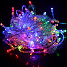 Гирлянда светодиодная яркая 100LED 8 метров UTL прозрачный провод 8 режимов Мульти