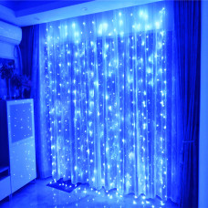 Светодиодная гирлянда штора водопад 3х1.45 м 300LED UTL Lighting Синий