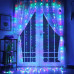 Светодиодная гирлянда штора водопад 3х1.45 м 300LED UTL Lighting Мульти