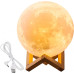 Ночной светильник в виде луны 3D Moon Light 15 см сенсорный на 5 режимов как ночник для ребенка Разный цвет луны