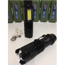 Тактический фонарь от USB фонарик в футляре POLICE BL-525 Q5