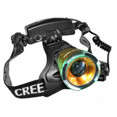 Фонарь налобный светодиодный аккумуляторный на голову (18650) Police WD-366  Original Cree диод T-6 С Зумом