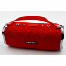 Портативная Bluetooth стерео колонка Hopestar Original 21см Красная (H24)