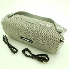 Портативная Bluetooth стерео колонка Hopestar Original 21см Серая (H24)