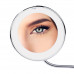 Светодиодное LED зеркало 10х Flexible Mirror для макияжа с присоской на гибкой ножке с увеличением