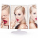 Зеркало светодиодное  с LED подсветкой для макияжа Protech Beauty LED Mirror раскладное с увеличением (от батареек и USB)