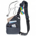 Мужская и женская водонепроницаемая сумка Cross Body мессенджер антивор на плечо Black