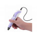3D ручка 3D PEN-2 MyRiwell ORIGINAL с LCD дисплеем для 3Д рисования ребенку Фиолетовая (с пластиком в комплекте)