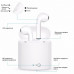 Наушники беспроводные с гарнитурой TWS Stereo Pro Bluetooth плюс зарядный кейс Белые (Hbq I7S)