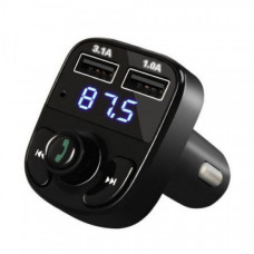 Автомобильный ФМ Bluetooth модулятор FM трансмиттер для авто в машину X8 Original 2xUSB
