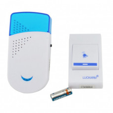 Беспроводной дверной звонок от розетки 220V Luckarm Intelligent A8603 синий (46171)