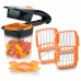 Овощерезка Nicer Dicer слайсер измельчитель с контейнером на 200 мл Оранжево-чёрная (Quick 5в1)