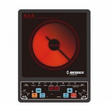 Индукционная плита Besser стеклокерамическая настольная восемь режимов 2000W Original Чёрная (10248 PRO)