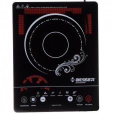 Индукционная плита Besser стеклокерамическая настольная восемь режимов 2000W Original Чёрная (10249 PRO)