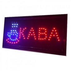 Вывеска светодиодная торговая Contour LED табличка реклама КАВА (КОФЕ) на украинском языке 48х25 см