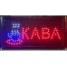 Вывеска светодиодная торговая Contour LED табличка реклама КАВА (КОФЕ) на украинском языке 48х25 см