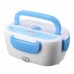 Ланч бокс с подогревом The Electric Lunch Box 12V автомобильный контейнер для подогрева еды в машину Синий с белым
