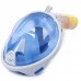 Полнолицевая панорамная маска для плавания Seagard Easybreath-II (S/M) Голубая с креплением для камеры