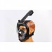 Маска для плавания панорамная Полнолицевая FREE BREATH (L/XL) M2068G с креплением для камеры Черный (IM 46622)