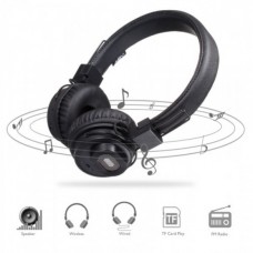 Беспроводные Bluetooth стерео наушники NIA X5SP с МР3, FM и колонкой Чёрный (IM 45961)