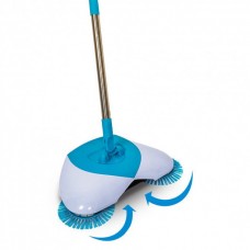 Механическая швабра Hurricane Spin Broom 34х110 см с вращающейся щёткой White/Blue