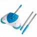 Механическая швабра Hurricane Spin Broom 34х110 см с вращающейся щёткой White/Blue