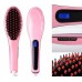 Электрический выпрямитель в виде расчёски Fast Hair Straightener Plus с LCD-экраном 300 Вт, Розовый