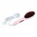 Электрический выпрямитель в виде расчёски Fast Hair Straightener Plus с LCD-экраном 300 Вт, Розовый