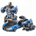Машина-трансформер с пультом и аккумулятором AUTOBOTS Bugatti Veyron дальность управления 30 м Синяя