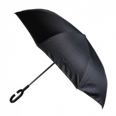 Умный зонт обратного сложения Vip-brella Азалия Фиолетовая роса, S-образная обрезиненная ручка, 8 спиц