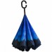 Зонт обратного сложения Vip-brella Бегония Синяя, 8 спиц