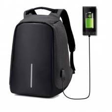 Рюкзак городской непромокающий Bobby Bag Pro Антивор USB с отсеком для ноутбука 15.6 Черный (BB01)