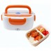 Ланч-бокс The Electric Lunch Box 0,6л и 0,45л из пищевого пластика с подогревом 220V Оранжевый