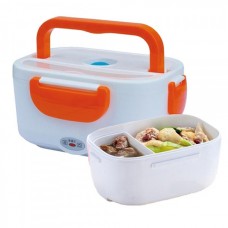 Ланч-бокс The Electric Lunch Box 0,6л и 0,45л из пищевого пластика с подогревом 220V Оранжевый