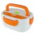 Ланч-бокс The Electric Lunch Box 0,6л и 0,45л из пищевого пластика с подогревом 220V Оранжевый