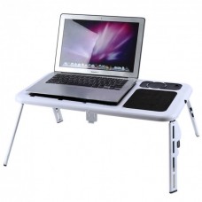 Подставка-столик для ноутбука с двумя USB вентиляторами, E-Table