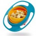 Детская тарелка-неваляшка Universal Gyro Bowl небьющаяся 18х18 см Голубой с оранжевым