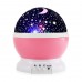 Ночник-проектор Star Master звездное небо с USB-кабелем 6 режимов ночного неба Розовый