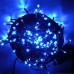 Гирлянда светодиодная 100LED 8 метров UTL черный провод 8 режимов Синий