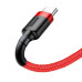 Кабель USB/Type-C 1 м Baseus Cafule 3 А червоний (RZN-23106811)