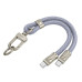Кабель-брелок Type-C/Type-C 0.22 м HOCO GH5 Elegant 60 Вт 3 А блакитний (RZN-23105481)