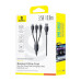 Кабель 3в1 USB/Apple Lightning+Type-C+microUSB 0.8 м Baseus Ultra Fast 3.5 A чорний (RZN-23105483)
