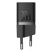Зарядний пристрій з кабелем Type-C/Type-C 1 м Baseus GaN5 Mini 1C 30 W 3 A чорний (RZN-23103879)