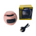 Колонка портативна з годинником Kimiso KMS-K12 Bluetooth LED рожевий (RZN-23097281)