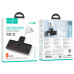 Мережевий фільтр-подовжувач 2 розетки HOCO AC12A 3хUSB/Type C 10 А 0.85 м чорний (RZN-23104216)
