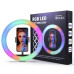 Кільцева лампа 30 см 3D-30 USB LED RGB з тримачем (RZN-23106603)