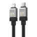 Кабель Type-C/Apple Lightning 2 м Baseus CoolPlay 20 Вт чорний (RZN-23104840)