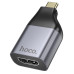 Перехідник Type-C M/HDMI F Hoco UA33 чорний зі сріблястим (RZN-23106832)