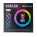 Кільцева лампа 26 см Livestreaming Lamp 3D USB LED RGB (RZN-23094988)